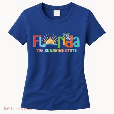 Florida The Sunshine State Colorful Women's T-Shirt