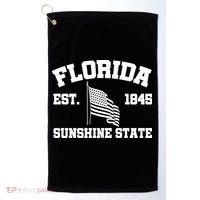 Florida The Sunshine State Est. 1845 Golf Towel thumb 0