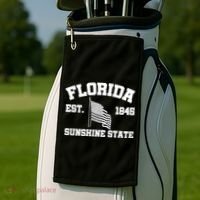 Florida The Sunshine State Est. 1845 Golf Towel thumb 2