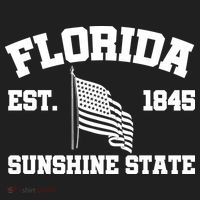 Florida The Sunshine State Est. 1845 Golf Towel thumb 3