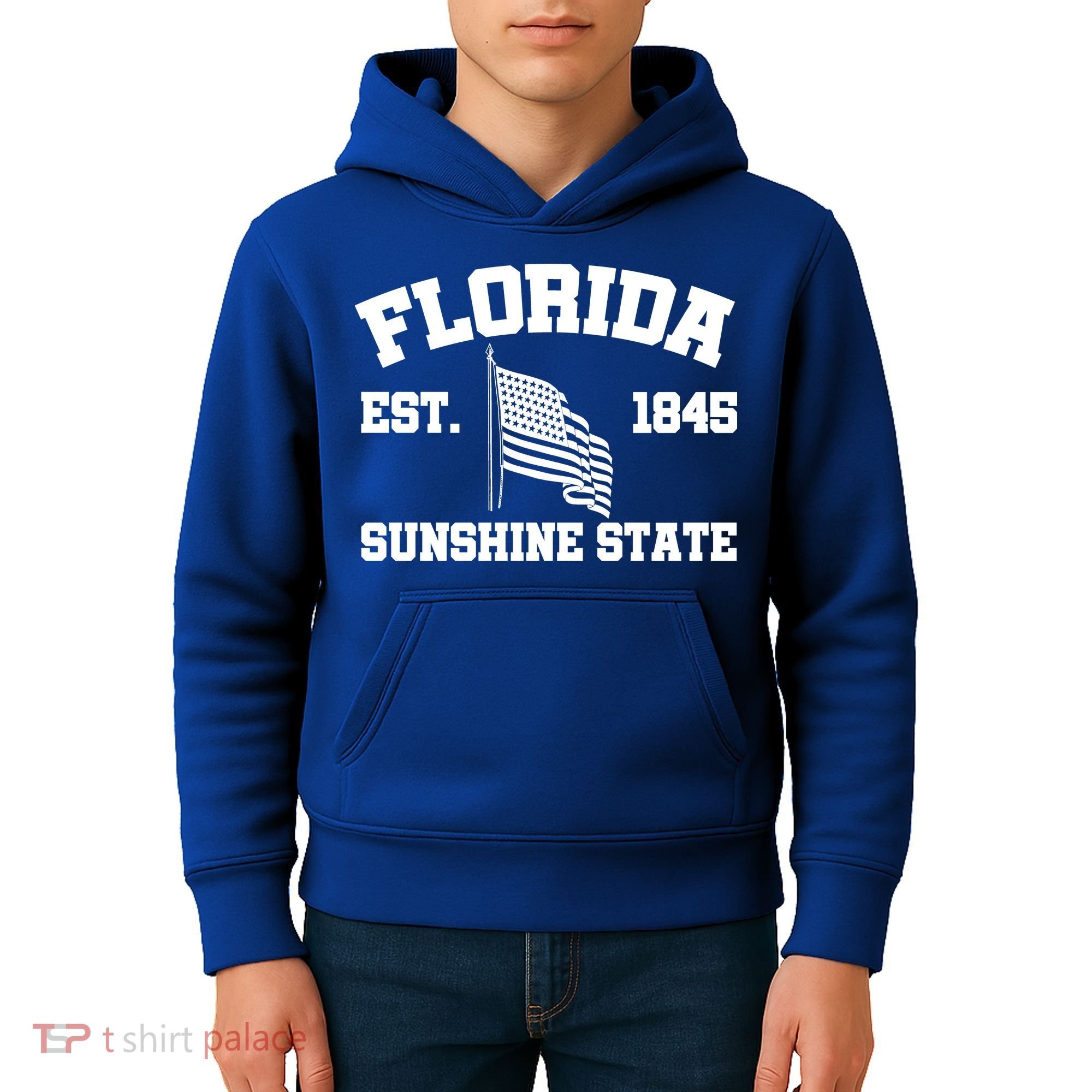 Florida The Sunshine State Est. 1845 Kids Hoodie