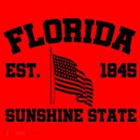 Florida The Sunshine State Est. 1845 Santa Hat thumb 1