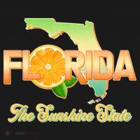 Florida The Sunshine State Orange Logo Backpack thumb 2