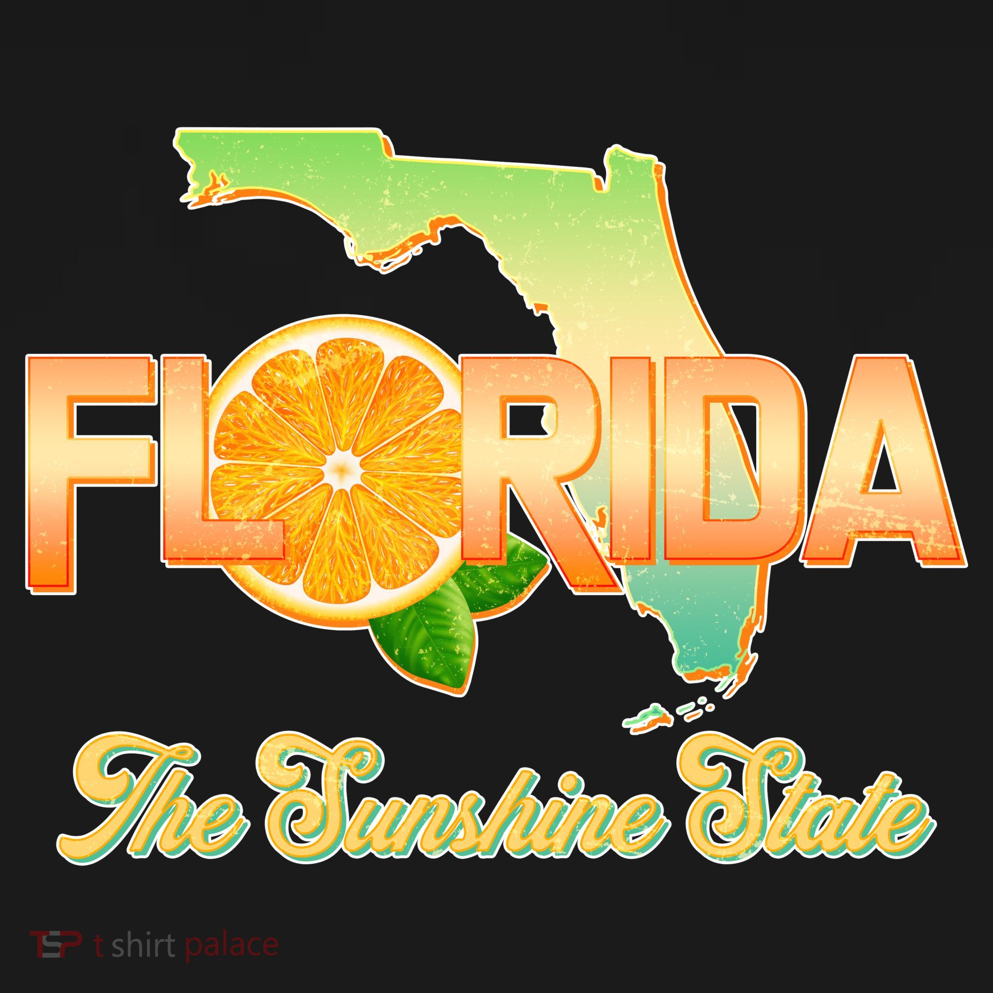 Florida The Sunshine State Orange Logo Backpack