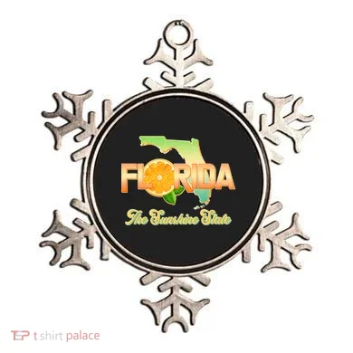 Florida The Sunshine State Orange Logo Ornament