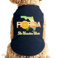 Florida The Sunshine State Orange Logo Doggie Tank thumb 0
