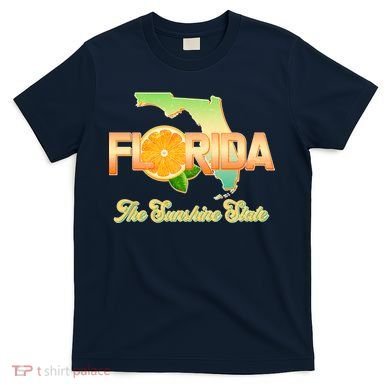 Florida The Sunshine State Orange Logo T-Shirt