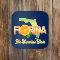 Florida The Sunshine State Orange Logo Coaster thumb 0