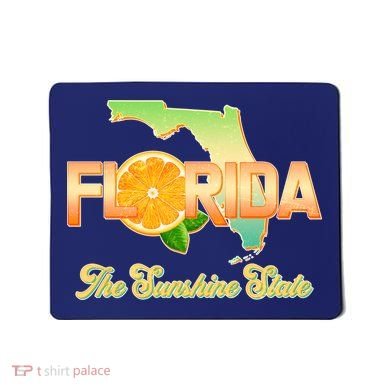 Florida The Sunshine State Orange Logo Mousepad