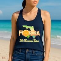 Florida The Sunshine State Orange Logo Women's Tank Top thumb 2
