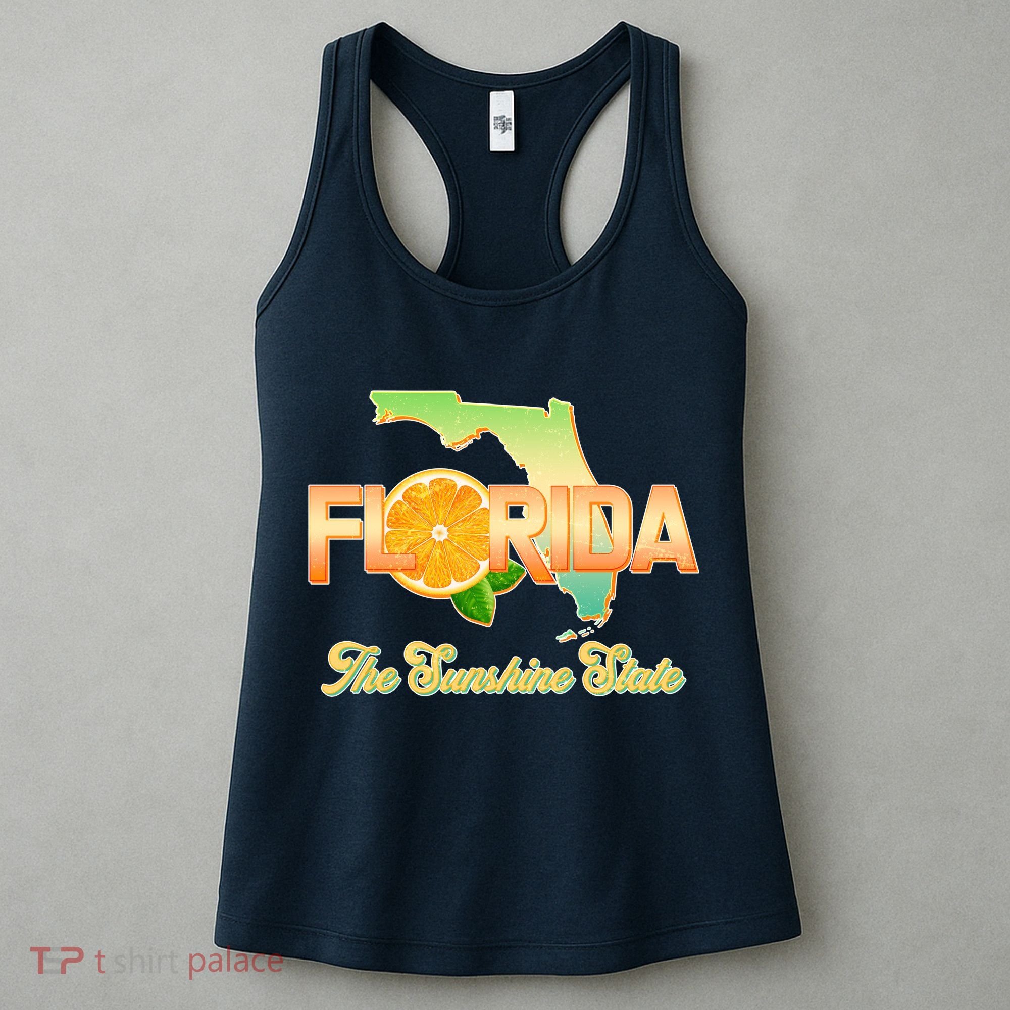 Florida The Sunshine State Orange Logo Women's Tank Top