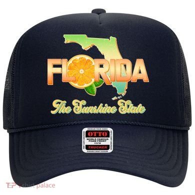 Florida The Sunshine State Orange Logo Hat