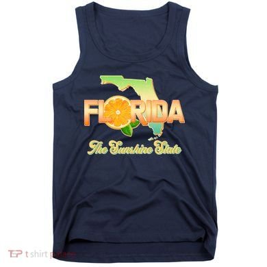 Florida The Sunshine State Orange Logo Tank Top