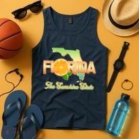 Florida The Sunshine State Orange Logo Tank Top thumb 4