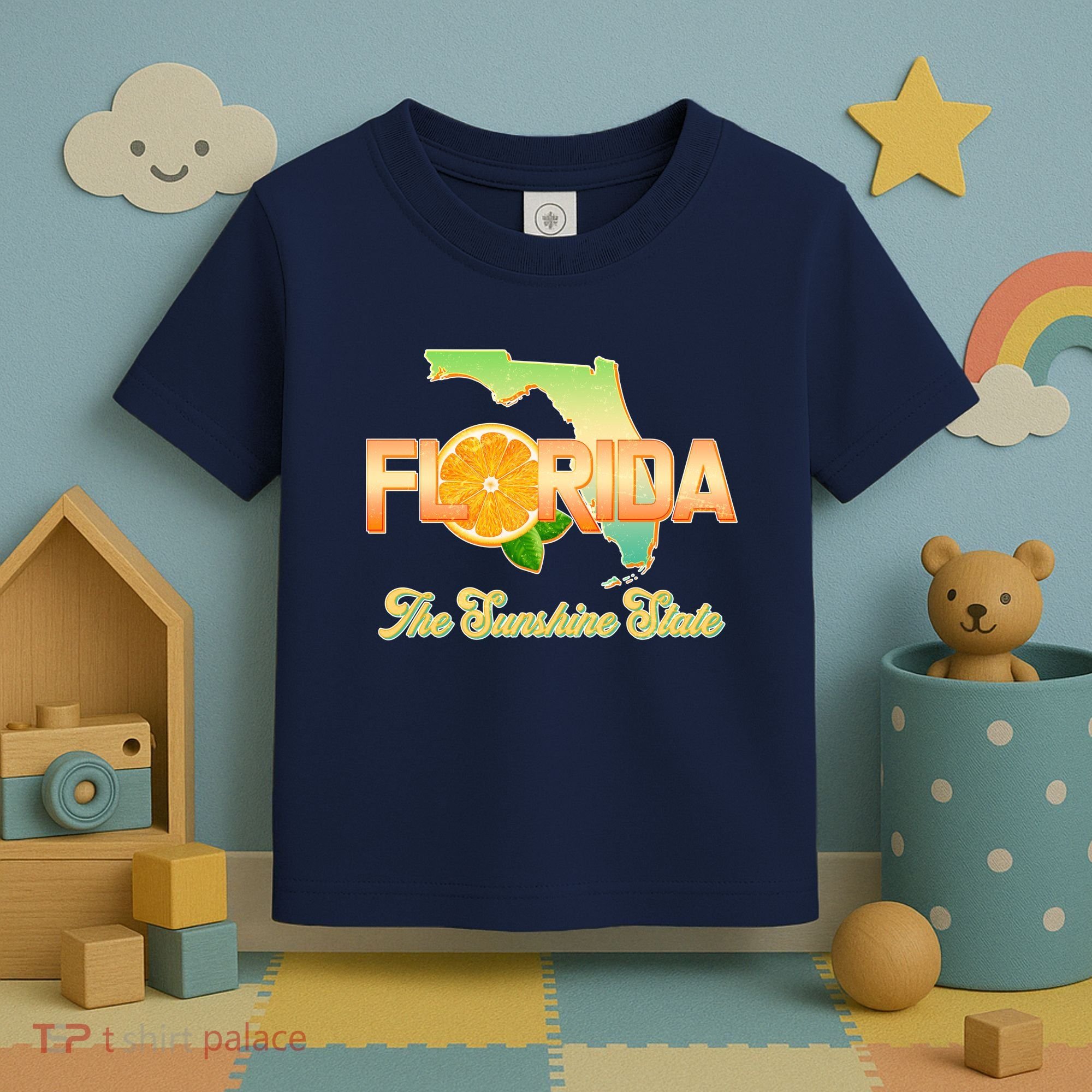 Florida The Sunshine State Orange Logo Toddler T-Shirt