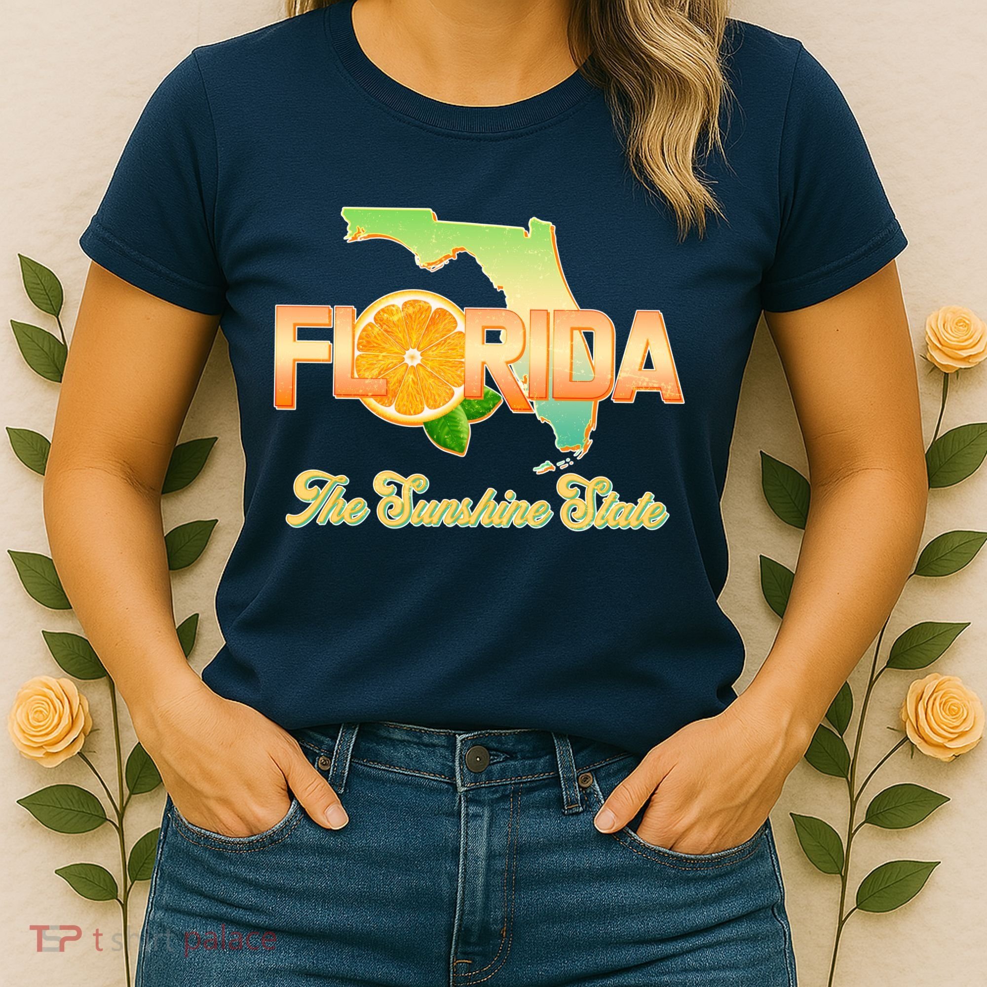 Florida The Sunshine State Orange Logo Women's T-Shirt