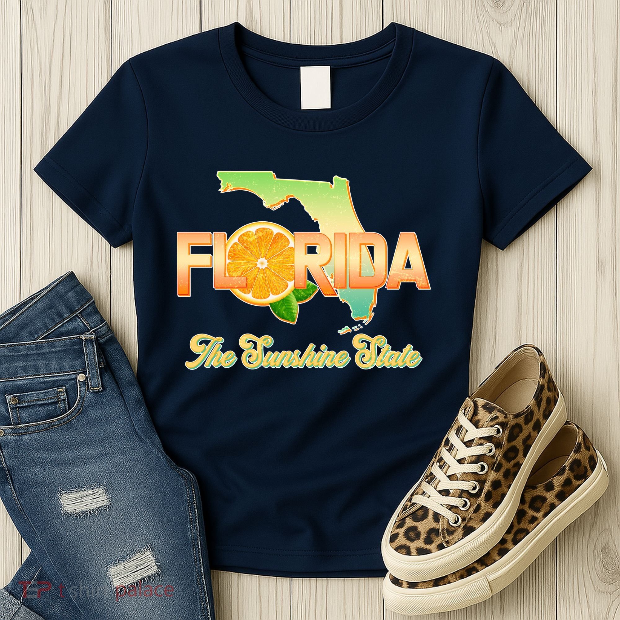 Florida The Sunshine State Orange Logo Women's T-Shirt