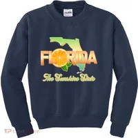 Florida The Sunshine State Orange Logo Kids Sweatshirt thumb 0
