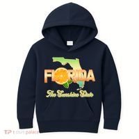 Florida The Sunshine State Orange Logo Kids Hoodie thumb 0