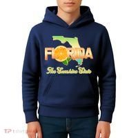 Florida The Sunshine State Orange Logo Kids Hoodie thumb 4