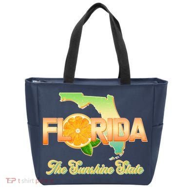 Florida The Sunshine State Orange Logo Tote Bag