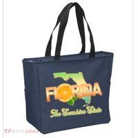 Florida The Sunshine State Orange Logo Tote Bag thumb 2