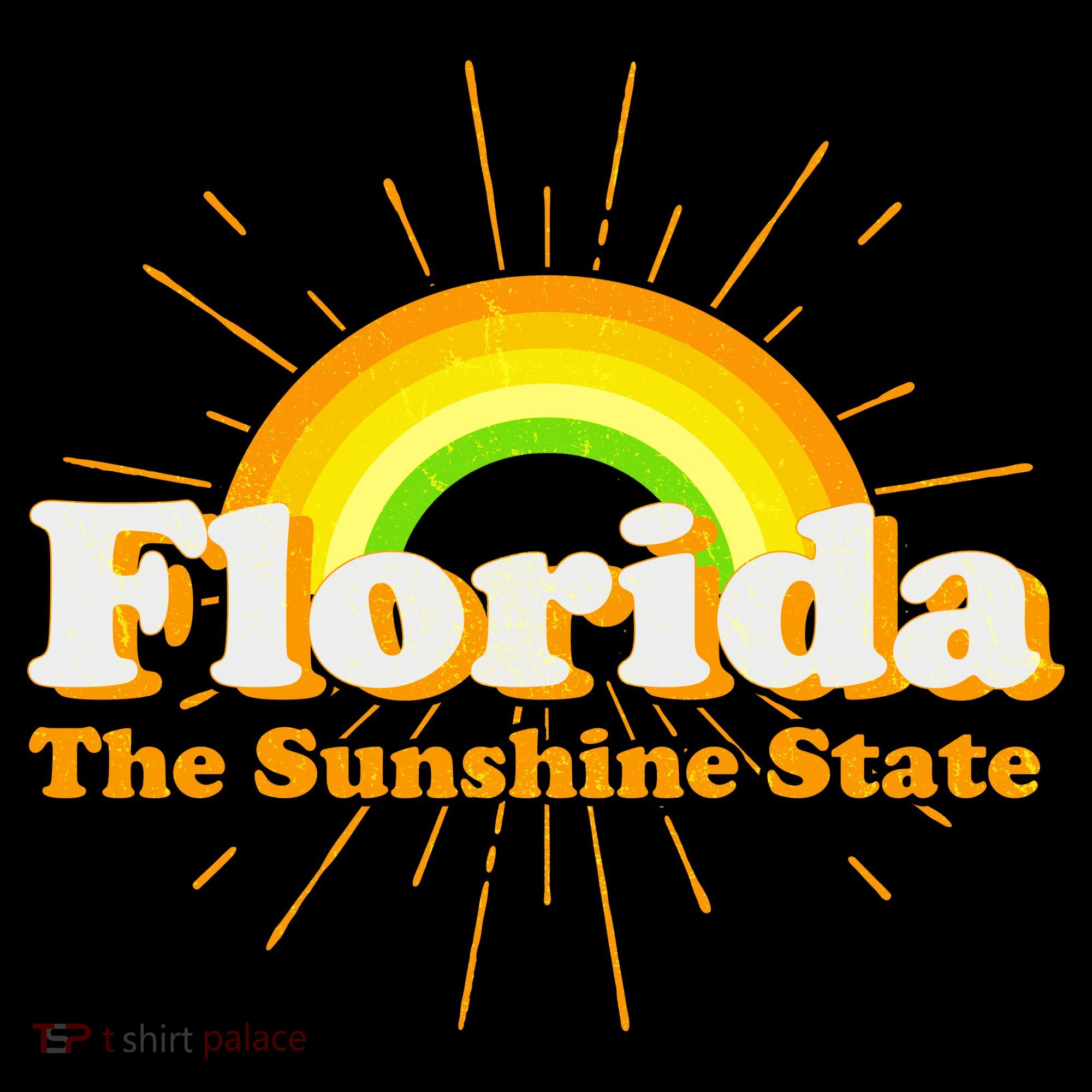 Florida The Sunshine State Rainbow Ornament