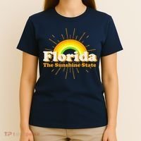 Florida The Sunshine State Rainbow T-Shirt thumb 4