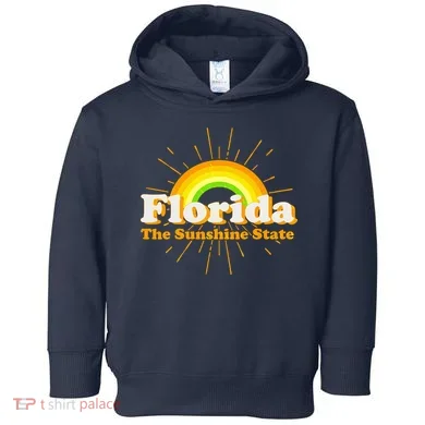 Florida The Sunshine State Rainbow Toddler Hoodie