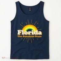 Florida The Sunshine State Rainbow Tank Top thumb 2
