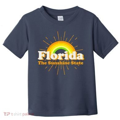 Florida The Sunshine State Rainbow Toddler T-Shirt