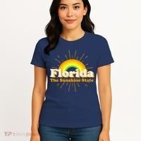 Florida The Sunshine State Rainbow Women's T-Shirt thumb 4