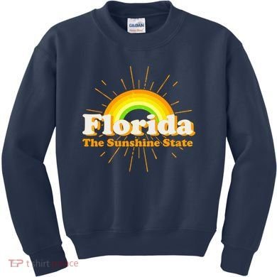 Florida The Sunshine State Rainbow Kids Sweatshirt