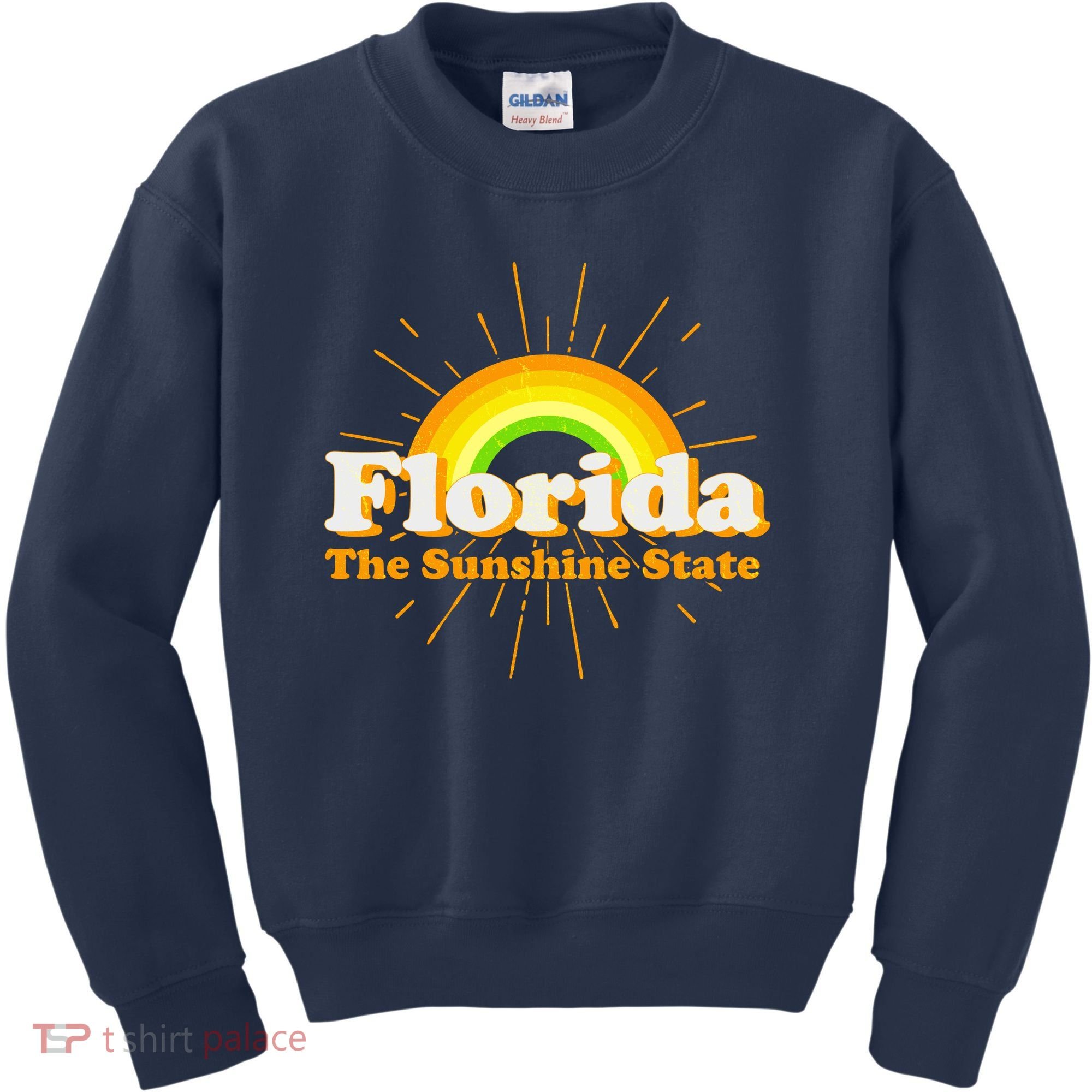 Florida The Sunshine State Rainbow Kids Sweatshirt