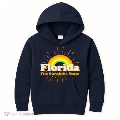 Florida The Sunshine State Rainbow Kids Hoodie
