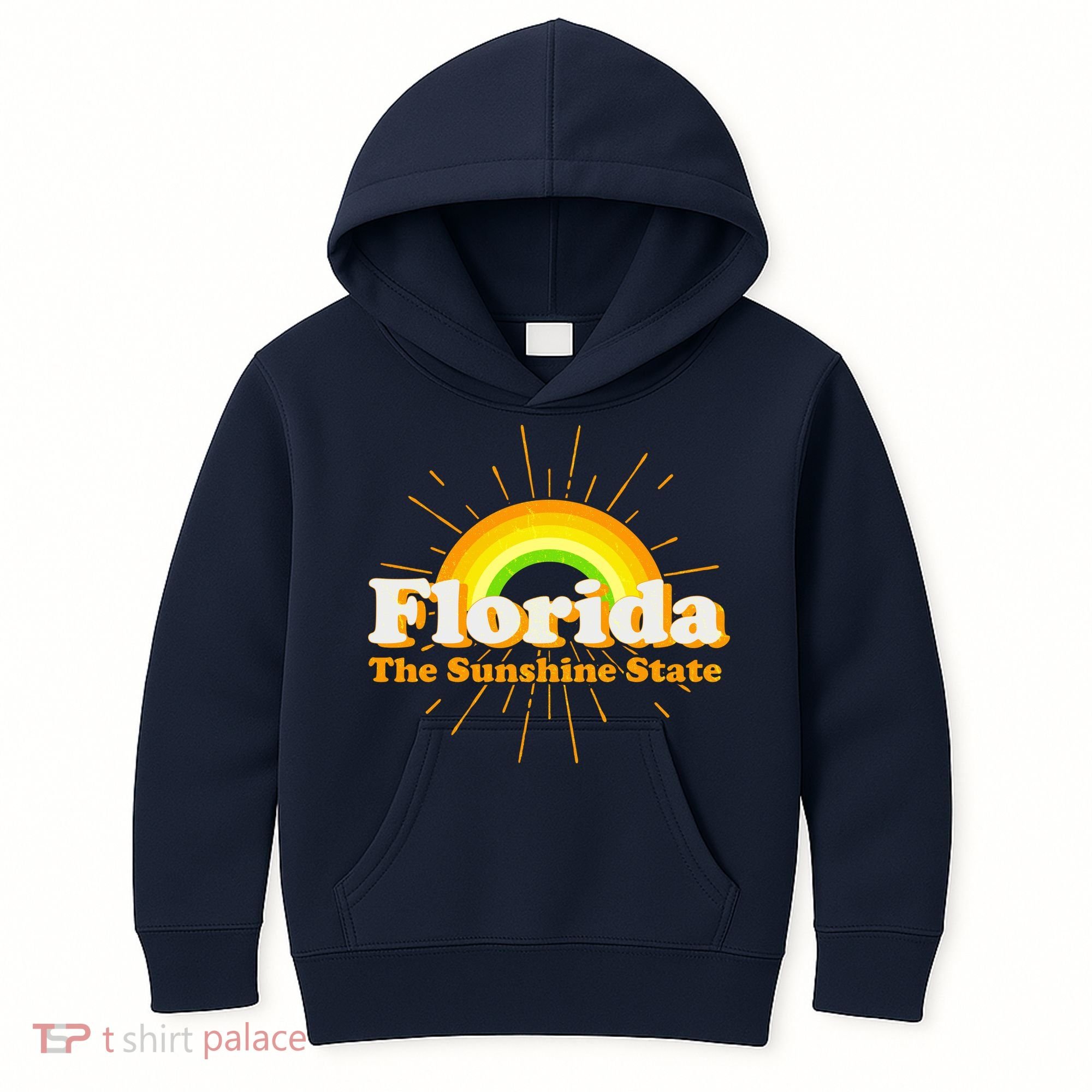 Florida The Sunshine State Rainbow Kids Hoodie