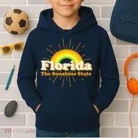 Florida The Sunshine State Rainbow Kids Hoodie thumb 2
