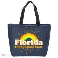 Florida The Sunshine State Rainbow Tote Bag thumb 0