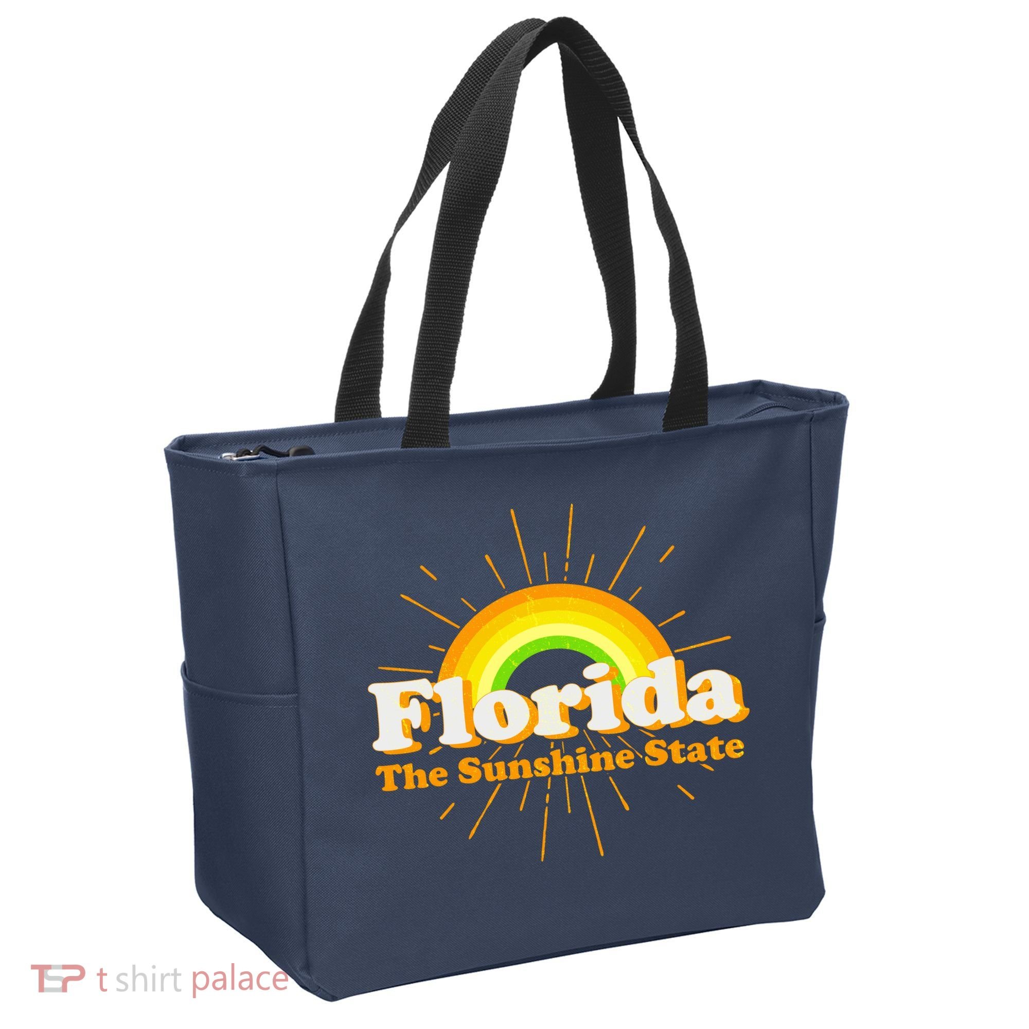 Florida The Sunshine State Rainbow Tote Bag