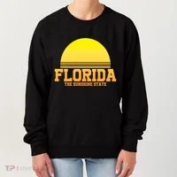 Florida The Sunshine State Retro Sun Women's Sweatshirt thumb 0