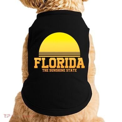 Florida The Sunshine State Retro Sun Doggie Tank