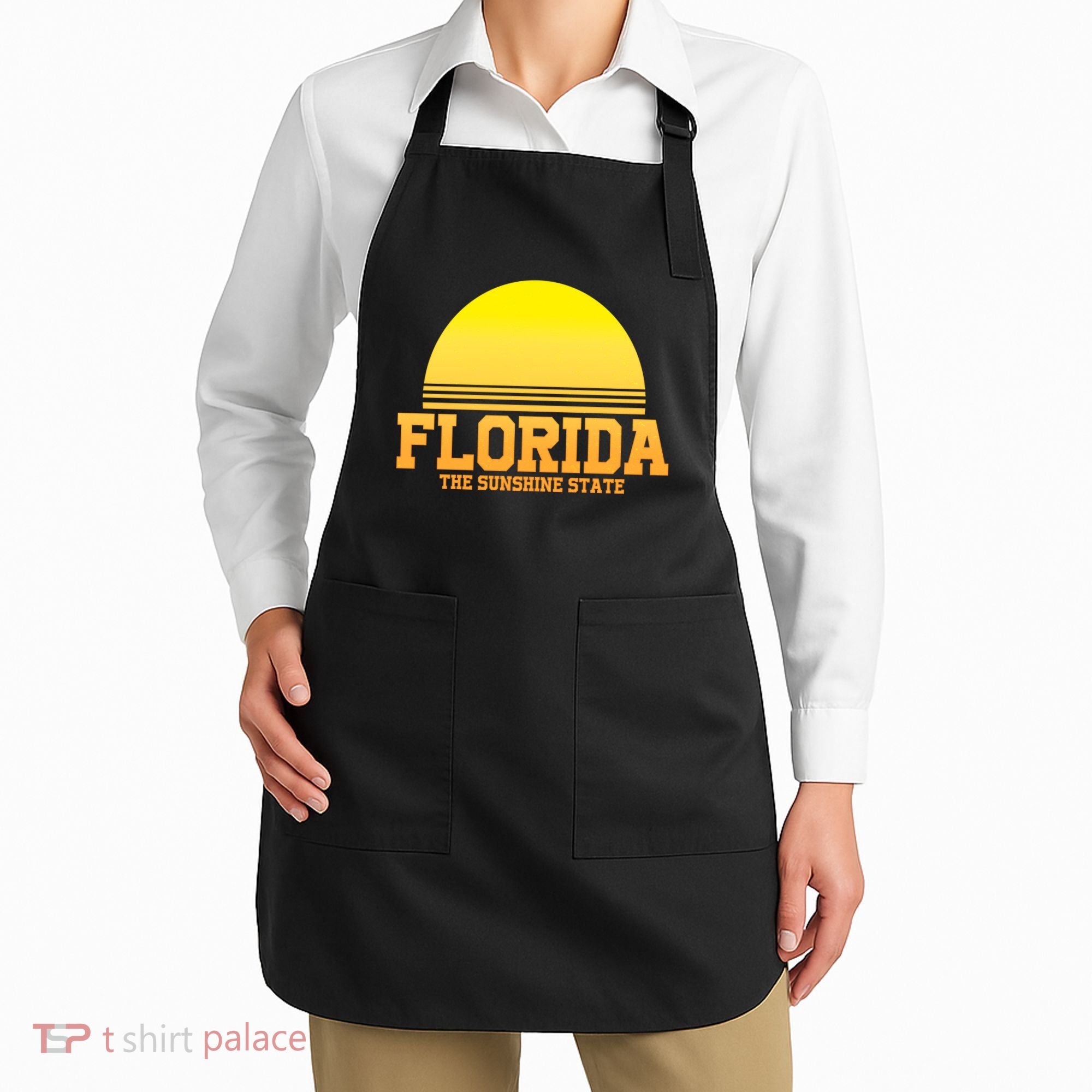 Florida The Sunshine State Retro Sun Apron