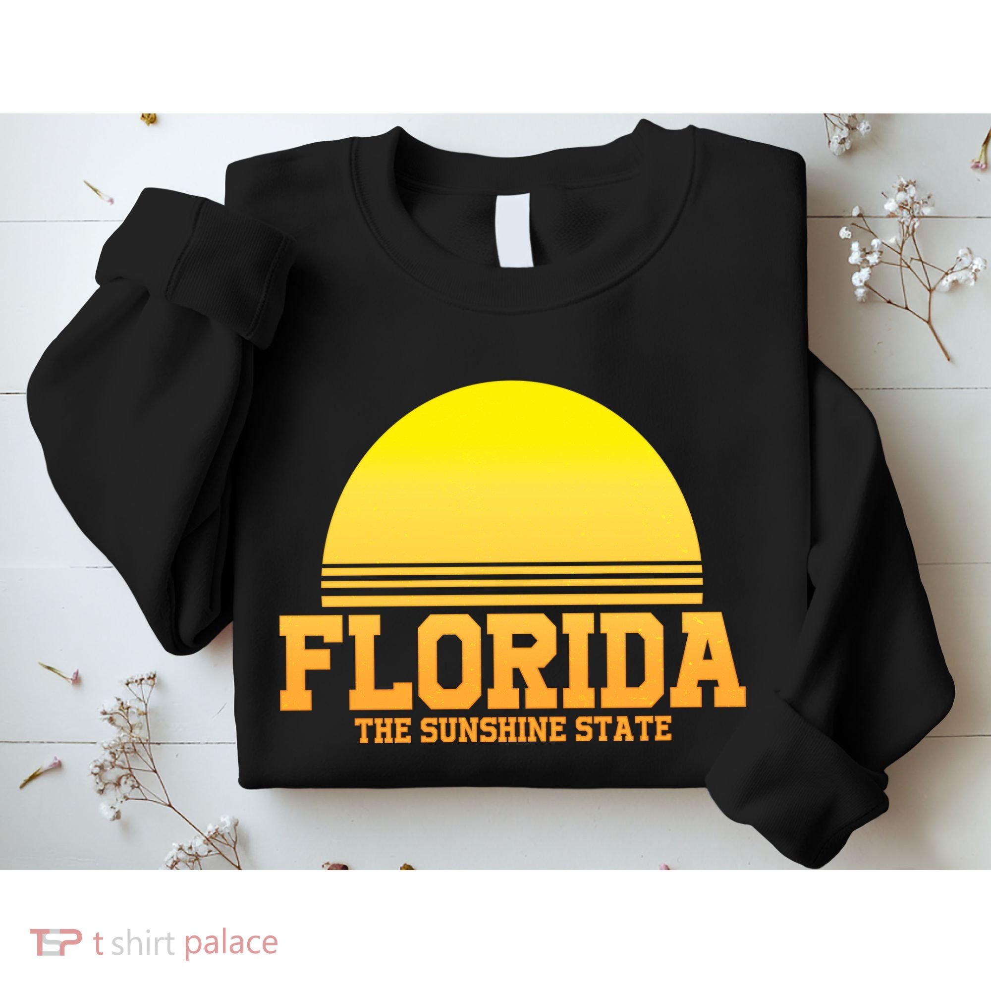 Florida The Sunshine State Retro Sun Sweatshirt