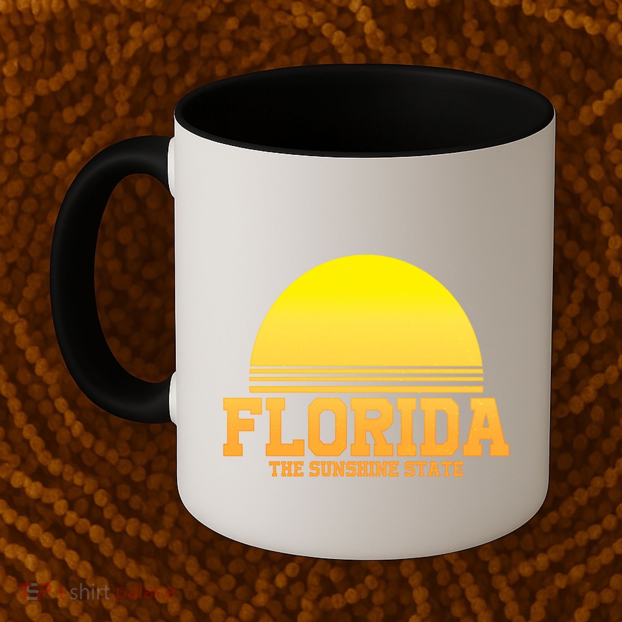 Florida The Sunshine State Retro Sun Coffee Mug