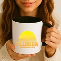 Florida The Sunshine State Retro Sun Coffee Mug thumb 3