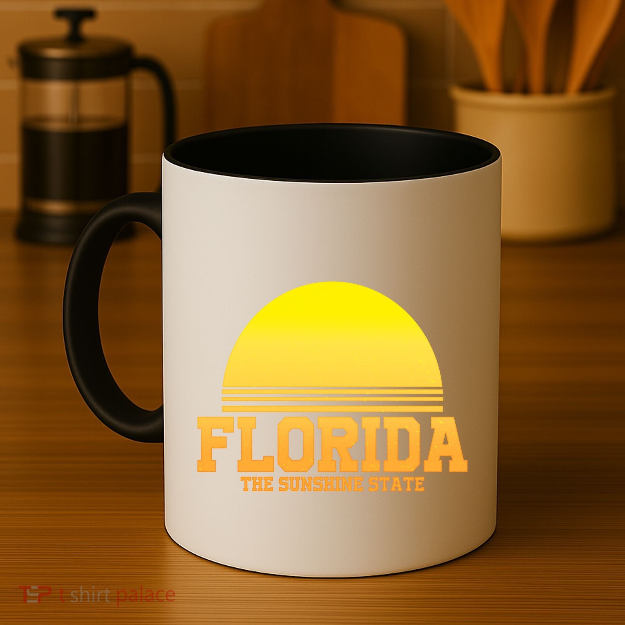 Florida The Sunshine State Retro Sun Coffee Mug