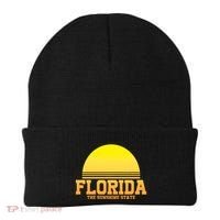 Florida The Sunshine State Retro Sun Beanie thumb 0