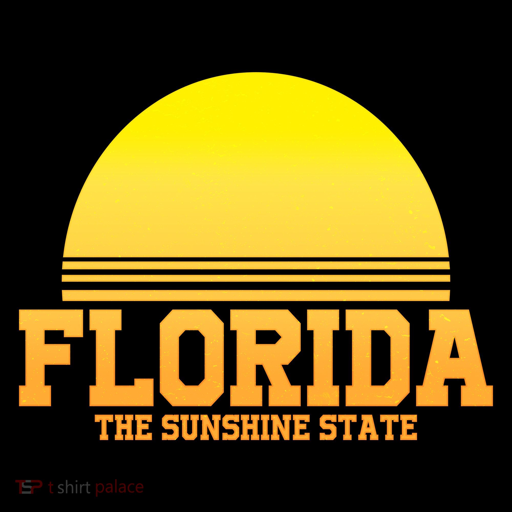 Florida The Sunshine State Retro Sun Women's Hoodie