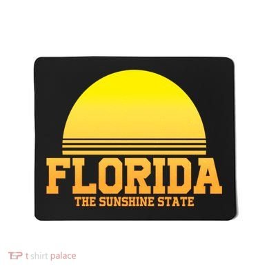 Florida The Sunshine State Retro Sun Mousepad