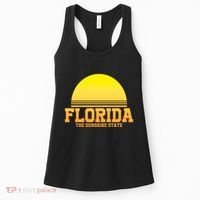 Florida The Sunshine State Retro Sun Women's Tank Top thumb 0